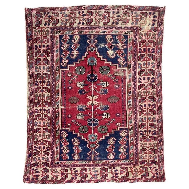 Vintage Wool Turkish Rug, 1940s For Sale - Image 16 of 16