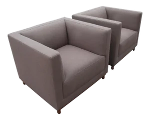 Jephson Robb for Bernhardt Mills Lounge Chairs - a Pair