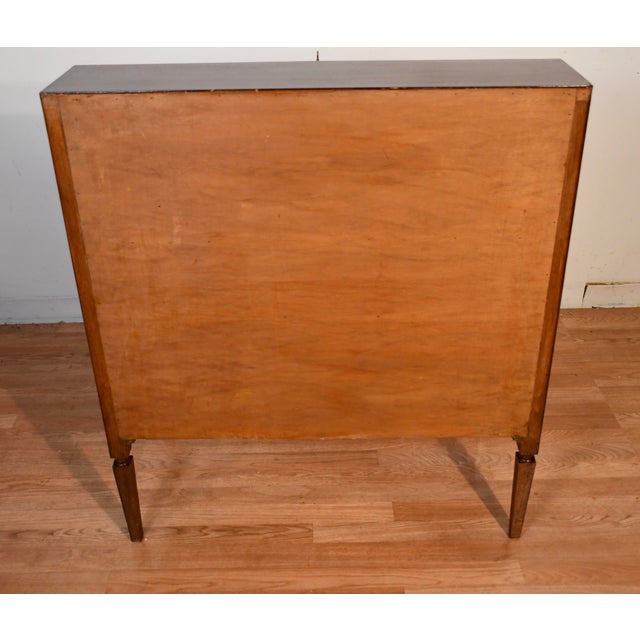 1920s Antique English Hepplewhite Mahogany Inlaid Secretary Ladies Desk For Sale - Image 11 of 17
