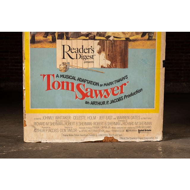 1973 Sword in the Stone, Tom Sawyer Original Posterboard For Sale - Image 9 of 9
