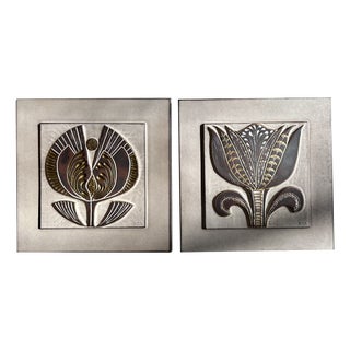 Ceramic Wall Reliefs by Ceramano, Germany, 1970s, Set of 2 For Sale