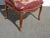 Vintage French Provincial Burgundy Needlepoint Tapestry Chair For Sale - Image 10 of 13