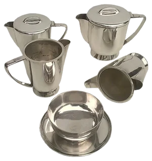 Serving Set by Gio Ponti for Calderoni, 1950s, Set of 5