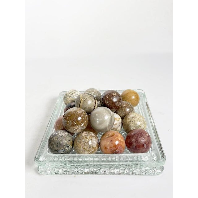 Decorative Marble Spheres, France, 1970s, Set of 19 For Sale - Image 3 of 12