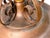 1920s Pendant With Acorn Shaped Shade and Four Bare Bulbs and Original Paint Finish For Sale - Image 10 of 14