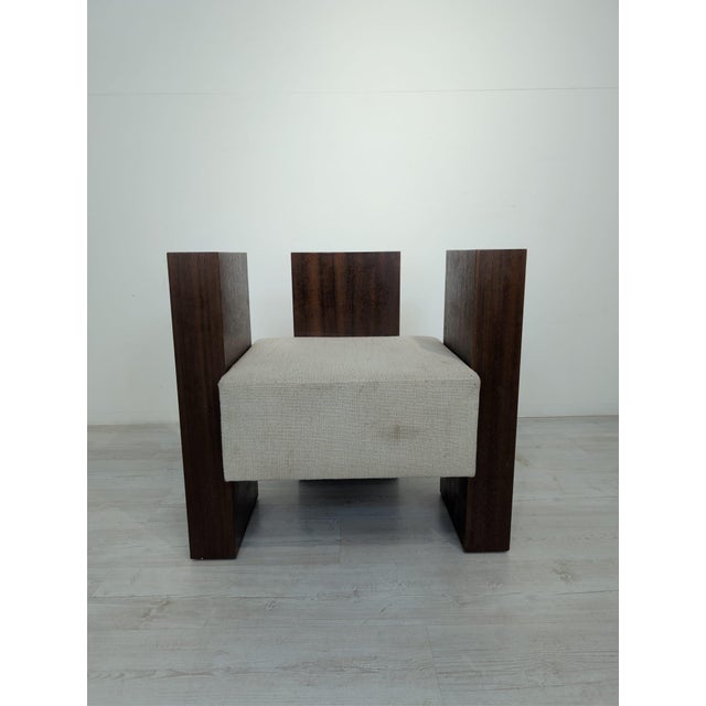 Solid walnut armchair by Sundberg Örtegren, model from 2016 A solid Scandinavian-style armchair made of walnut wood....