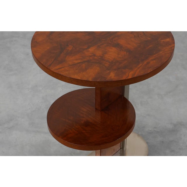 Modern Art Deco Modernist Two-Tiered Side Table, France, 1920s For Sale - Image 3 of 15