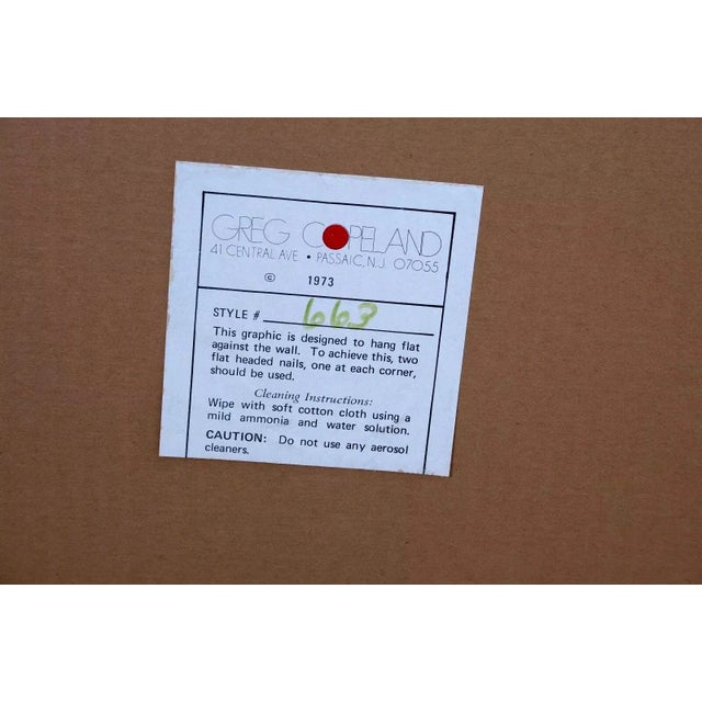 Op Art Greg Copeland #633 Signed Modern Geometric Op Art Space Age Mirror Framed 1970s For Sale - Image 3 of 11