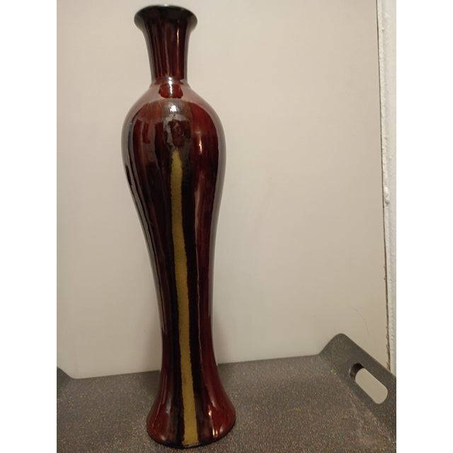 1960s 1960s F-044 Burgandy & Gold For Sale - Image 5 of 9