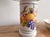 1980s Vintage Fruit Transfer Ware Lamp With Pleated Shade For Sale - Image 5 of 12