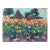 Vintage Impressionist Oil Painting: Ukrainian Village Landscape, 1960s For Sale