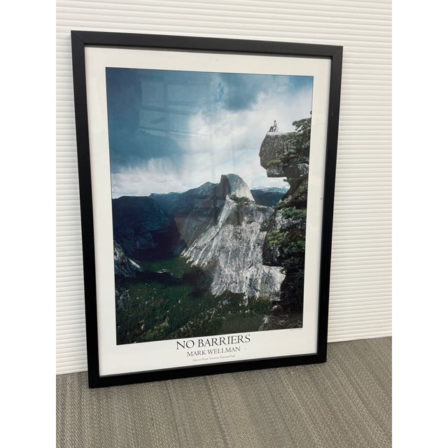 Transitional Mark Wellman No Barriers Glacier Point, Yosemite Poster For Sale - Image 3 of 12