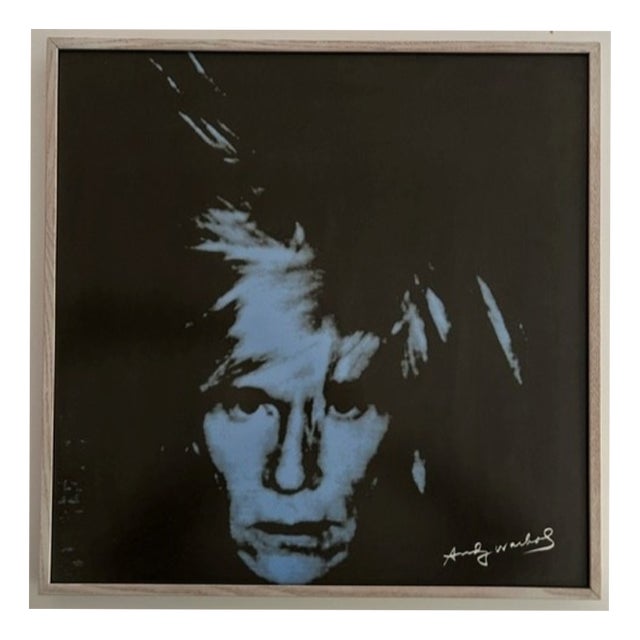 Andy Warhol Porcelain Pop Art Portrait in Blue from Rosenthal For Sale