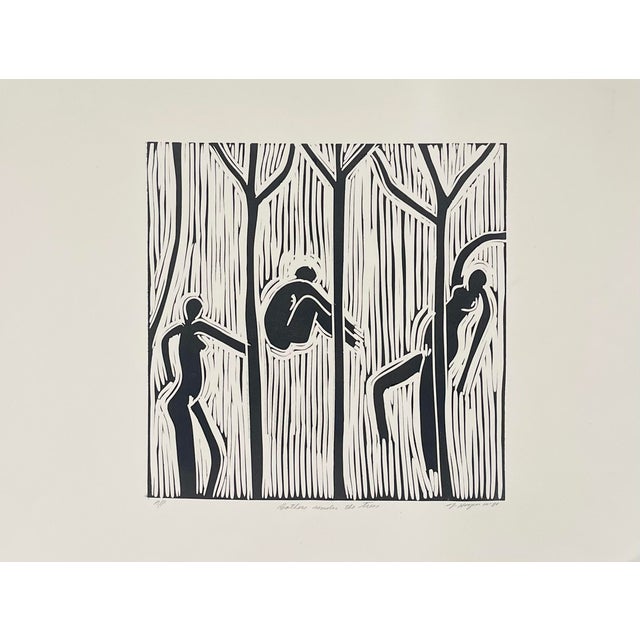 Figurative Jack Hooper Stone Lithograph For Sale - Image 3 of 4