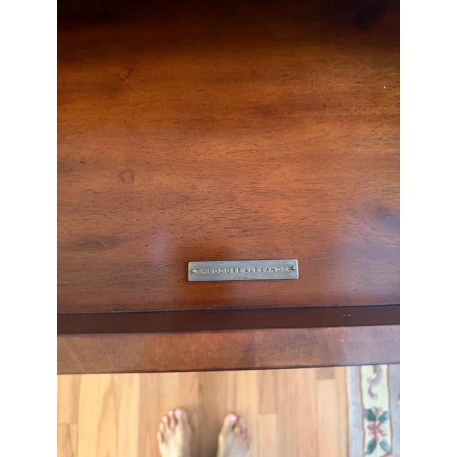 2000 - 2009 Alexander Theodore Burl Wood,brass Mounted, Console With Hand Crafted Brass Knobs. For Sale - Image 5 of 13