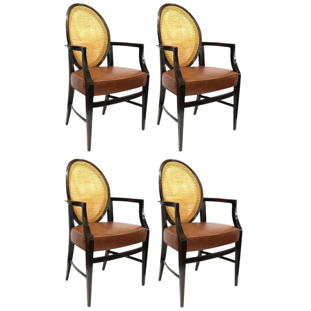 Mid Century Modern Armchairs- Set of 4 - in the Style of Harvey Probber For Sale