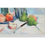 Modern French Vintage Still Life Painting on Board For Sale - Image 3 of 9