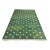 Handmade Cotton Fleur Rug, Green and White - 10'x14' For Sale