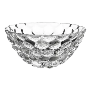Orrefors Crystal Bowl 9” in Raspberry Pattern
