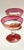 Early 20th Century Cranberry Glass Champagne Saucers- A Pair For Sale In Jacksonville, FL - Image 6 of 8