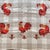 Taupe Vintage Rooster French Provincial Cream & Taupe Check Linen Tablecloth For Sale - Image 8 of 10