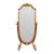 Italian Gold Leaf Cheval Dressing Mirror For Sale