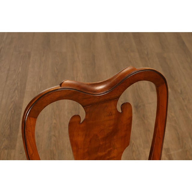 Brown Saybolt Cleland Queen Anne Style Walnut Side Chairs, Pair For Sale - Image 8 of 18