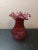 1960s Gorgeous Fenton Cranberry Glass Lot of Vases For Sale - Image 4 of 7