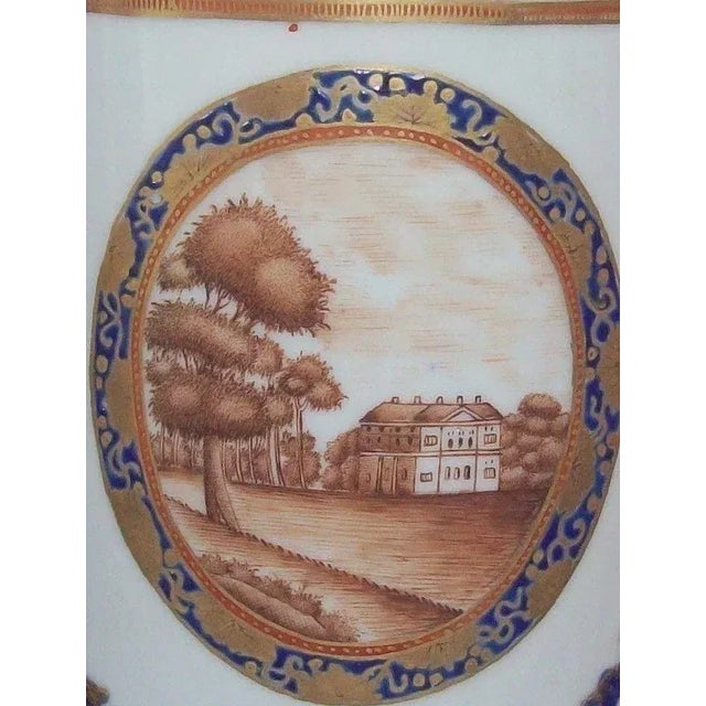 1800 - 1810 Chinese Export Porcelain Tankard Mug for the American Federal Market For Sale - Image 4 of 11
