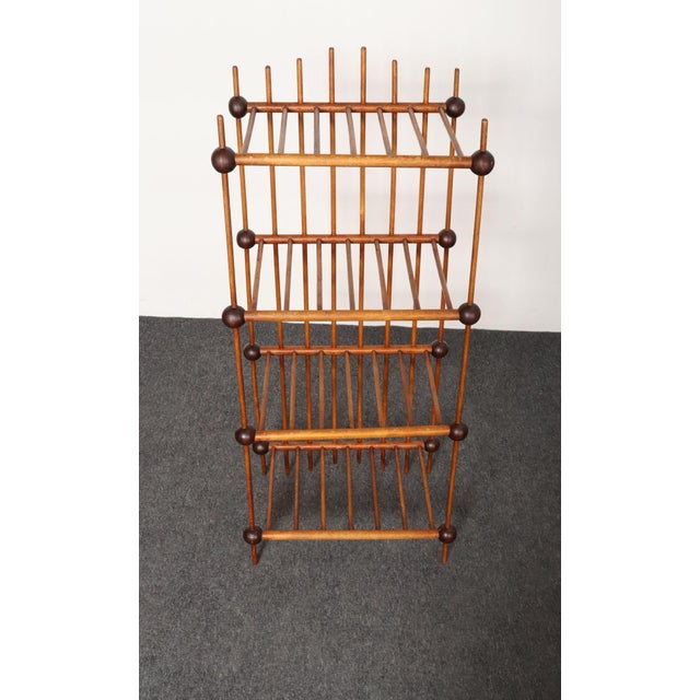 Folk Art Folk Art Whimsy Stick and Ball Spindle Shelf / Etagere For Sale - Image 3 of 14