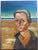 Portrait of a blond man at the beach by gay photographer George Daniell (1911-2002). Oil on canvas board, probably painted...