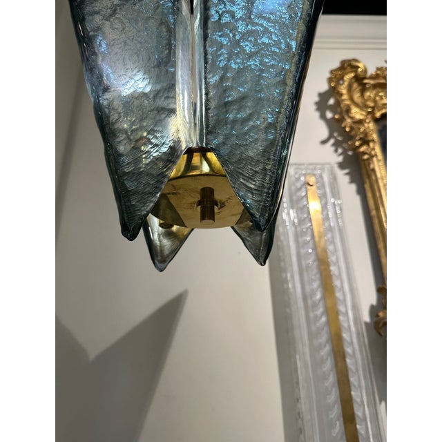 2020s Copy - Murano Pendant in Fontana Green For Sale - Image 5 of 6