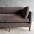 Rudin Belgian Linen Sofa With Down Wrapped Seat Cushion in Cafe Noir Linen For Sale In Los Angeles - Image 6 of 10