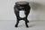 Asian Carved Rosewood Style Wood Stool Plant Stand With Inset Marble Top Vintage Mid-Century For Sale In Miami - Image 6 of 17