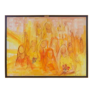 Harriet LeBell Signed Abstract Painting