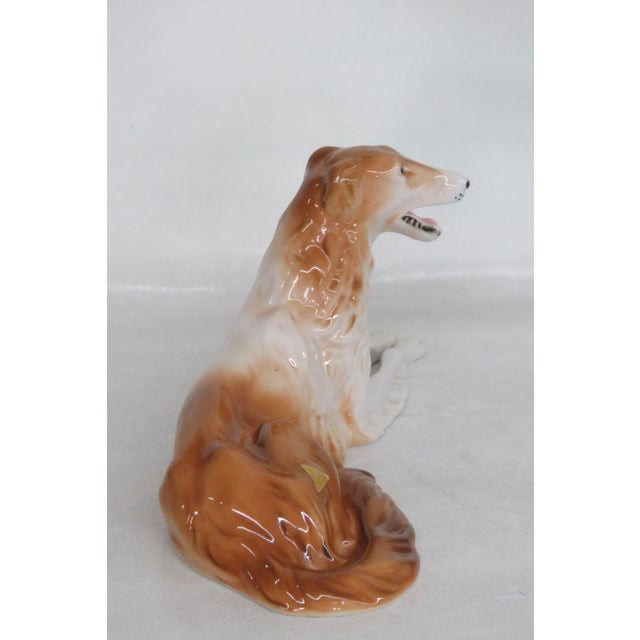 Royal Dux Porcelain Borzoi Hound Dog Czech Republic Figurine For Sale In Miami - Image 6 of 11