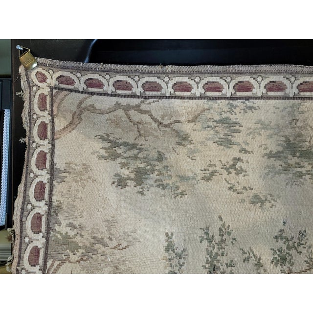Textile 1960s French Country Scene Tapestry For Sale - Image 7 of 10