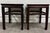 This is a gorgeous pair of vintage Hong Kong blackwood Ming style end tables or side tables. Feature clean Ming-style...