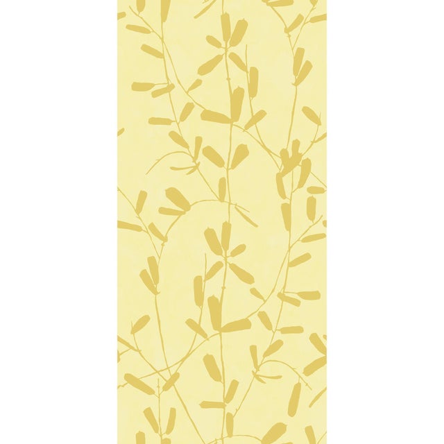 Sample - Liripoe Wallpaper by Susan Hable in Goldenrod For Sale