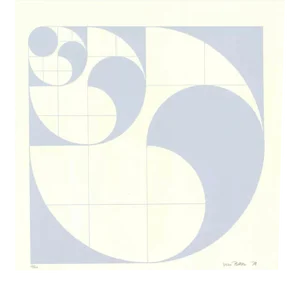 1972 "Geometric Composition" Abstract Silkscreen Signed by Henk Van Putten