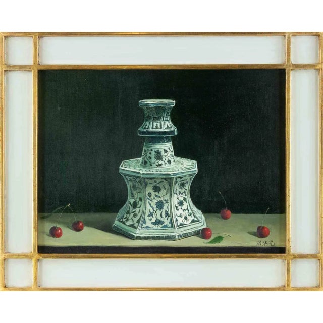 Zhang Wei Guang, Red Points, Oil on Canvas, 2010s For Sale - Image 6 of 6