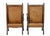 Carved Oak and Leather Armchairs, 1890, Set of 2 For Sale - Image 6 of 10