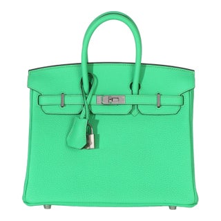 Vert Comics Togo Birkin 25 PHW For Sale