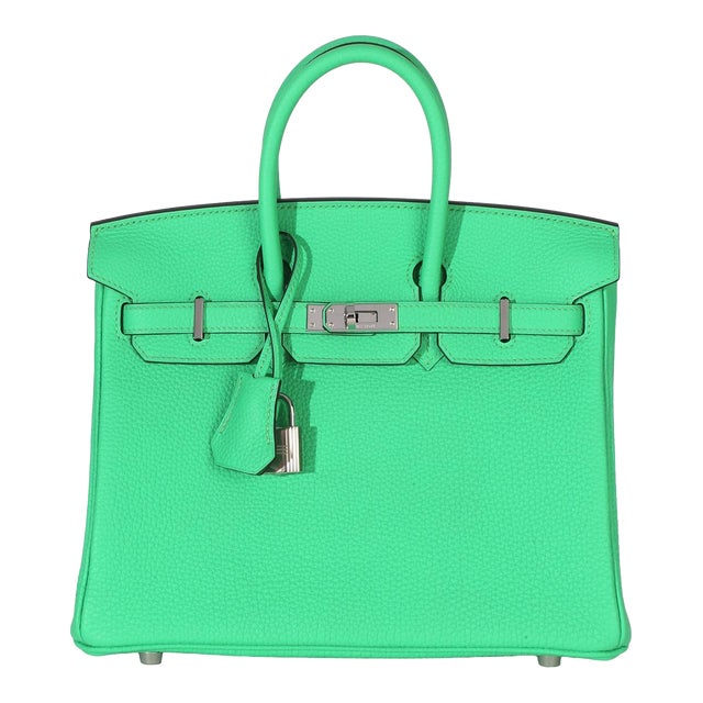 Vert Comics Togo Birkin 25 PHW For Sale