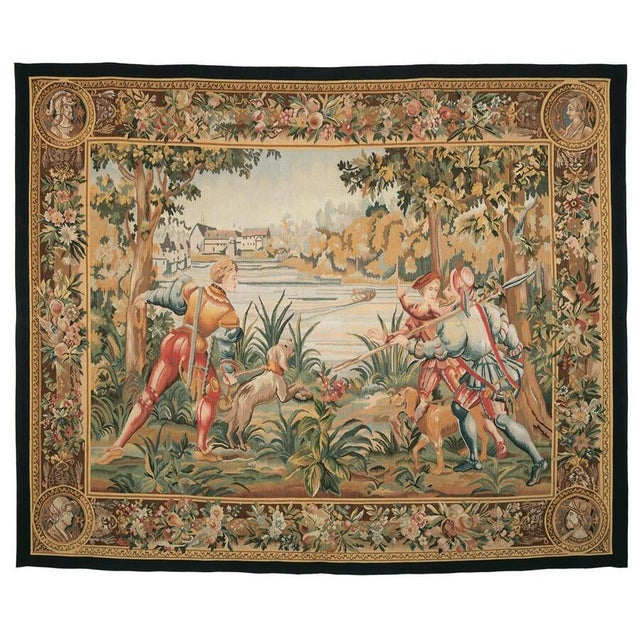 From the series of tapestries designed to commemorate the Emperor Maximilian's hunting activities, which were woven at...