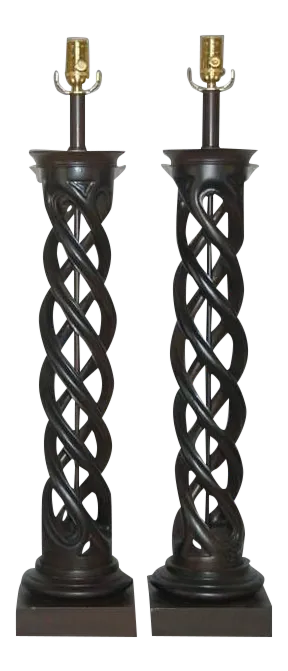 Frederick Cooper Helix Lamps Brown