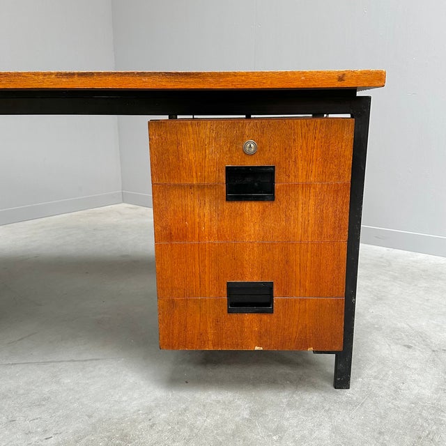 Freestanding EU02 Writing Desk by Cees Braakman for Pastoe, 1960s For Sale - Image 6 of 11