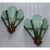 1940s Vintage Art Deco Nouveau Brass Cut Glass Fixture Slip Shade Wall Sconces Lamp Ship Light - a Pair For Sale - Image 5 of 5
