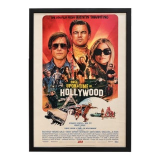 Once Upon a Time in Hollywood Quentin Tarantino 2019 Framed Movie Poster 42x29 For Sale