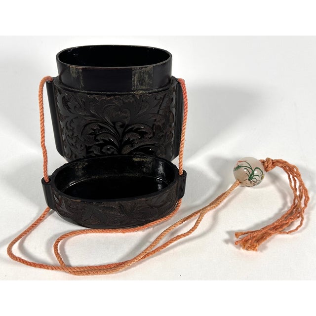 Antique Japanese Lacquer Inro For Sale - Image 6 of 12